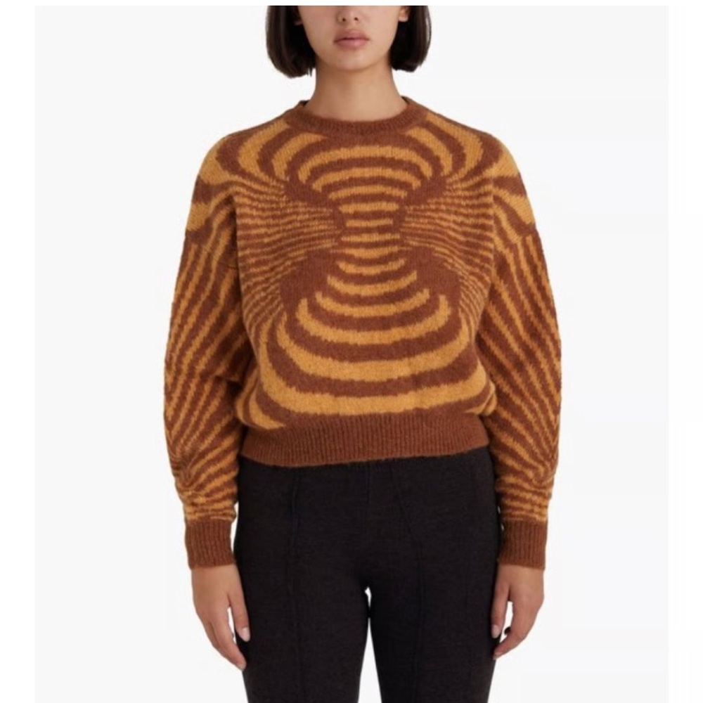 Paloma Wool MATRIX op art Patterned Sweater LARGE